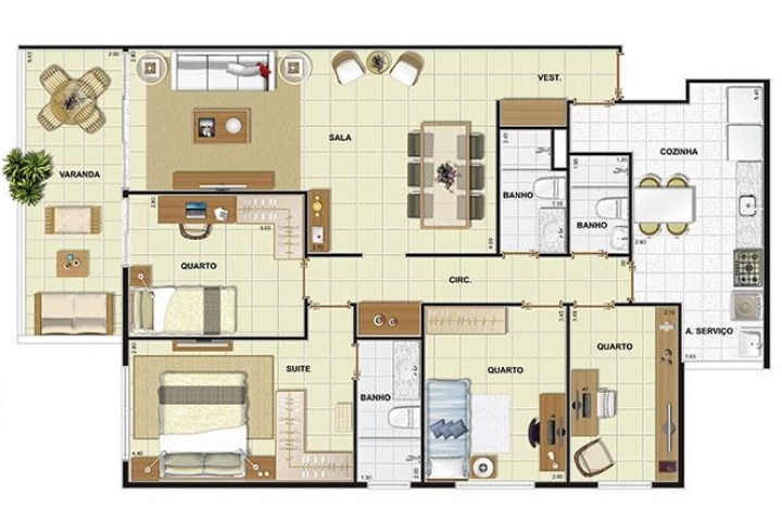 APARTAMENTO DECORADO NO EXPAND RESIDENCES