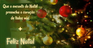 Que o encanto do Natal preencha o coração de todos nós.