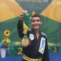 Atleta patrocinado pela UNISC ganha medalha de ouro no Campeonato Brasileiro de Jiu-Jitsu.