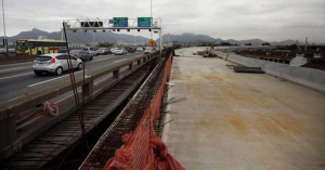 Obra de ligação da Ponte Rio-Niterói com a Linha Vermelha está em fase final