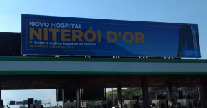 Novo Hospital Niterói D’Or faz campanha nos Painéis da Ponte Rio-Niterói