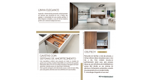 Linha Elegance / Gavetas com Sistemas de Amortecimento / Celtech* Exclusivo