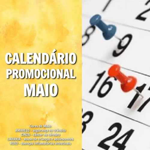 CALENDÁRIO PROMOCIONAL - MAIO