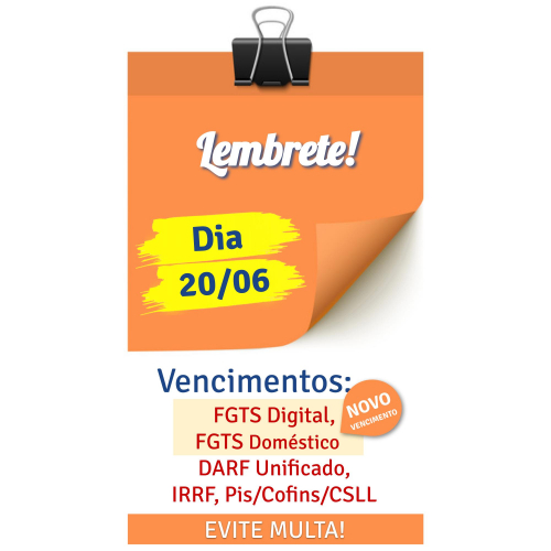 Vencimentos de HOJE: SIMPLES NACIONAL e DARFs