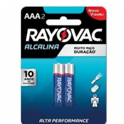 PILHA PEQUENA C/2 ALCALINA RAYOVAC