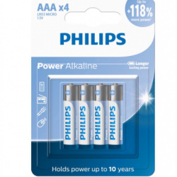 Pilha Palito c/4 Alcalina Philips