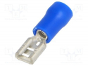 TERMINAL ISOLADO FEMEA AZ 4,3MM