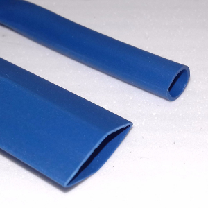 Espaguete Termo Retrátil 4mm Azul - Pedaço com 10 cm