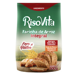 Farinha Arroz Integral - Pacote 500g - RisoVita