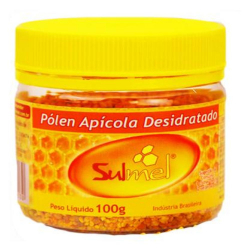 Polén Apícola Desidratado - Pote 100g - Sulmel