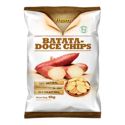 Batata Doce Rosada Chips - Pacote 45g - Fhom
