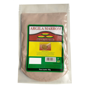 Argila Marrom em Pó - Pacote 100g - Juventude