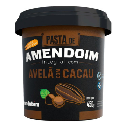 Pasta de Amendoim com Avelã e Cacau - Pote 480g - Mandubim