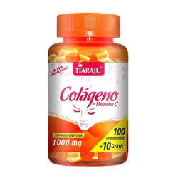 Colágeno + Vitamina C - 100 Cápsulas de 600mg - Tiaraju