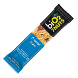 Barra biO2 Organic 7nuts - Sabor Coco + Castanha - Pacote 25g - biO2