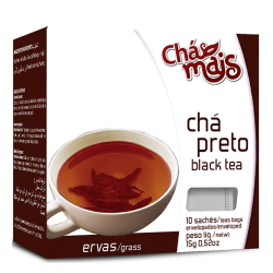 Chá Preto - 10 sachês de 13g - Chá Mais