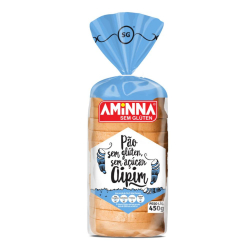Pão de Aipim sem glúten, sem açúcar - Pacote 450g - Aminna
