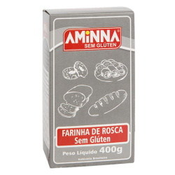 Farinha de Rosca sem Glúten - Pacote 400g - Aminna