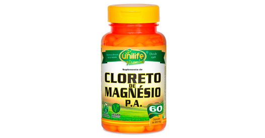 Cloreto de Magnésio P.A. - 60 Cápsulas de 880 mg - Unilife