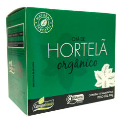 Chá de Hortelã Orgânico - 10 sachês de 10g - Campo Verde