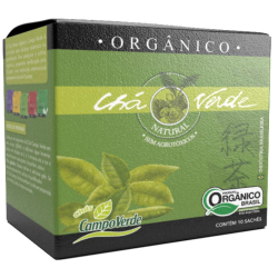Chá Verde Orgânico - 10 sachês de 16g - Campo Verde
