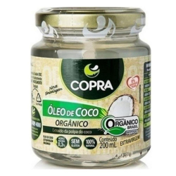 Óleo de Coco Orgânico - Pote 200ml - Copra