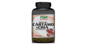 Óleo de Cártamo com Chia - 120 Cápsulas de 1000mg - Village Nutrition