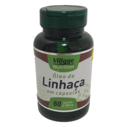 Óleo de Linhaça - 60 cápsulas de 1g - Village Nutrition