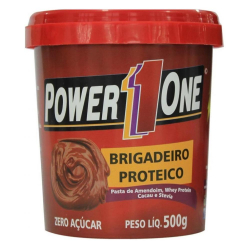 Pasta de Amendoim com Brigadeiro Proteico - Pote 500g - Power One