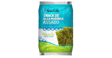 Alga Desidratada - Sabor Wasabi - Pacote 5g - Sea's Gift