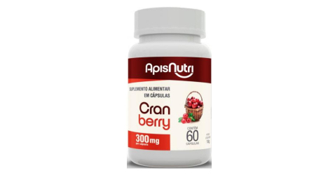 Cranberry - 60 cápsulas de 500mg - Apisnutri