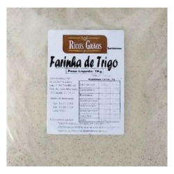 Farinha de Trigo Integral Fina - Pacote 1kg - Rico's Grãos