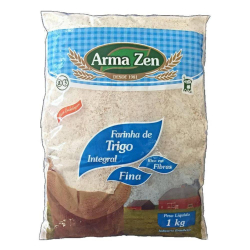 Farinha de Trigo Integral Fina - Pacote 1kg - Arma Zen
