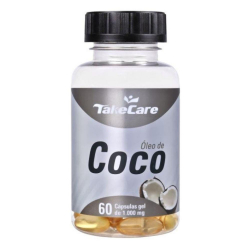 Óleo de Coco - 60 Cápsulas de 1000mg - Take Care