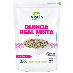 Quinoa Real Mista Orgânica em Grãos - Pacote 250g - Vitalin