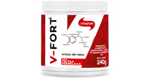 V-Fort - Sabor Frutas Vermelhas - Pote 240g - Vitafor