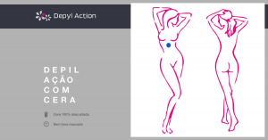 Depilação Feminina da Linha do Diafragma com Cera Morna Depyl Action