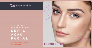 Depilação Facial de Bochechas com Linha Depyl Action